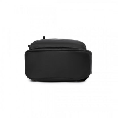 BPM2439 - Miss Lulu Versatile Stylish Backpack with Laptop Compartment and Trolley strape - Black