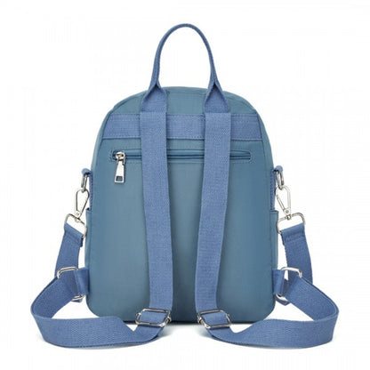 BPM2451 - Miss Lulu 3-in-1 Convertible Backpack with Removable Long Strap – Wear as Backpack, Shoulder or Crossbody Bag - Beige