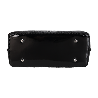 CT44930 Black Vintage-style Medium-sized PU Leather Bag