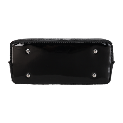 CT44930 Black Vintage-style Medium-sized PU Leather Bag