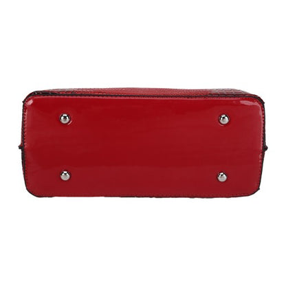 CT44930 RED Vintage-style Medium-sized PU Leather Bag