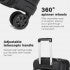 KSK2492 - Kono 3-Piece PP Hardshell Luggage Set–Durable Travel Suitcases with TSA Lock, 360° Spinner Wheels - Black