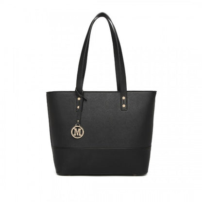 LG2023 - Miss Lulu Elegant 3-Piece Leather Look Tote Bag Set - Versatile & Chic for Every Occasion -