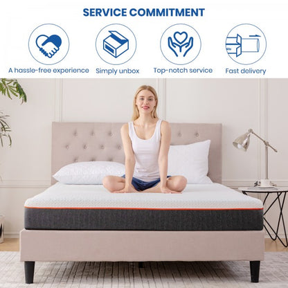 MTS006 - Good Nite Comfort Memory Foam Mattress – 16cm Thick Pressure Relief Mattress with Cooling Foam & Supportive 3-Layer Design - 90X190X16cm