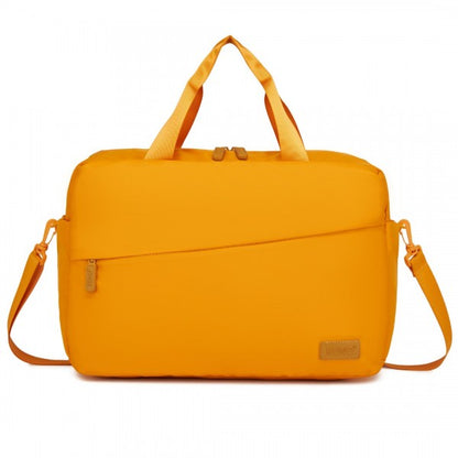 TVK2444 - Kono Water-Resistant Travel Bag with Laptop Sleeve Multi-Functional Tote for Business and Weekend Large Capacity for Men and Women - Yellow - Image 2