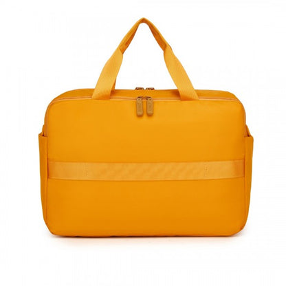 TVK2444 - Kono Water-Resistant Travel Bag with Laptop Sleeve Multi-Functional Tote for Business and Weekend Large Capacity for Men and Women - Yellow - Image 5