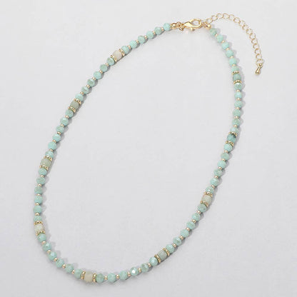 Faceted Beaded Choker Necklace