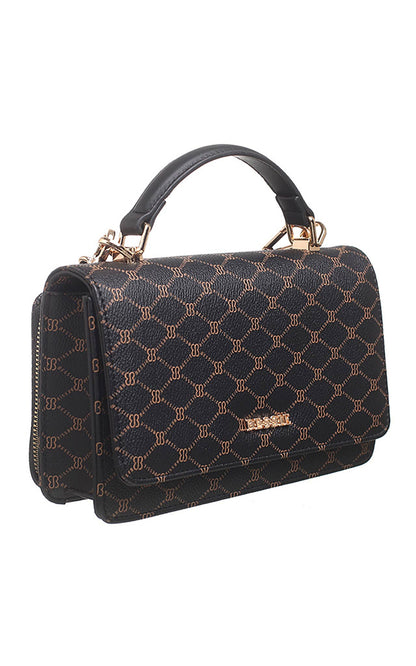 SMALL BESSIE LOGO PRINT CROSS BODY BAG